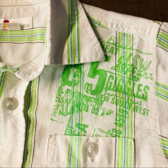 GIGGLES - BOYS SZ 2 SHORT SLEEVE BUTTON DOWN - Picture 7 of 10